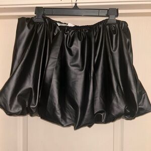 K Glem black mini bubble skirt